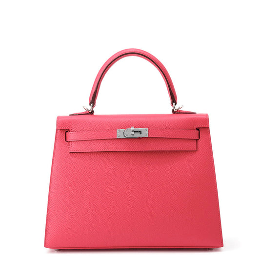 HERMES Kelly Sellier Rose Extreme Epsom Size 25