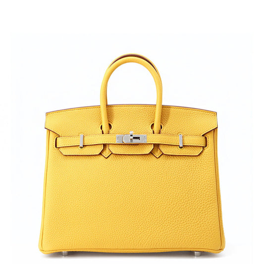 HERMES Birkin Jaune Ambre Togo Leather Size 25