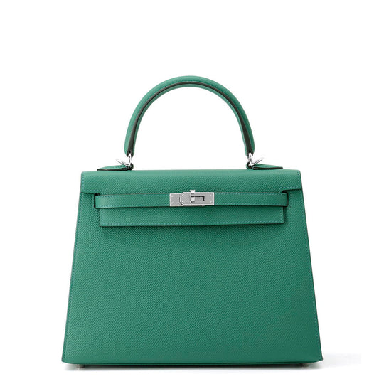 HERMES Kelly Sellier Vert Vertigo Epsom Size 25