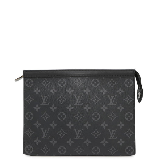 LOUIS VUITTON Pochette Voyage NoirM61692 Monogram Eclipse Size MM