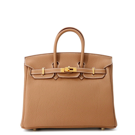 HERMES Birkin Gold Togo Leather Size 25