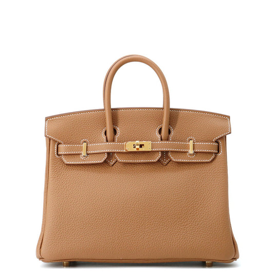 HERMES Birkin Gold Togo Leather Size 25