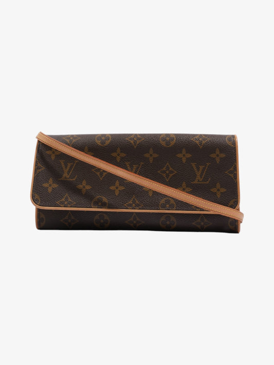 Louis Vuitton Pochette Twin Monogram Coated Canvas GM